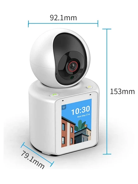 Alpsmart AS671 Akıllı Wifi Güvenlik Kamerası Kendinden Ekranlı Karşılıklı Görüşme - 4