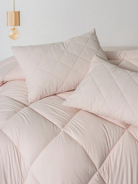 Cotton Box Softwash Çift Kişilik Yorgan Seti Pembe 180x200 Lastikli Çarşaf - 2