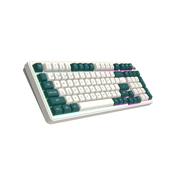 AIGO DF98 Interstellar Yellow Switch Mekanik Kablosuz Gaming Klavye (İngilizce) - 3