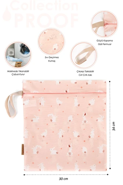 Proof Kirli Temiz Çantasi Pastel - Resim 4