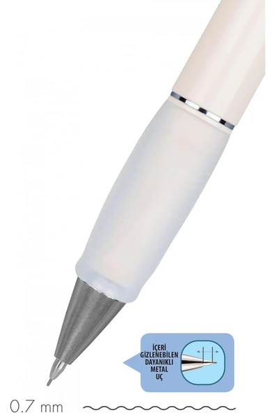 SERVE DEEP MEK.KUR.KALEM 0,7 MM AÇIK BEJ - Resim 3