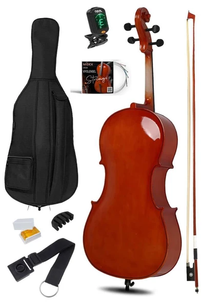 Maxword MCL-350 Profesyonel Üst Seviye Ağaç Çello Viyolonsel - 2