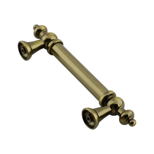 Osmanlı (96 mm - 9.6 cm) Antik Sarı Metal Mobilya Mutfak Çekmece Dolap Dolabı Kulbu Kulpu Kulpları - 4