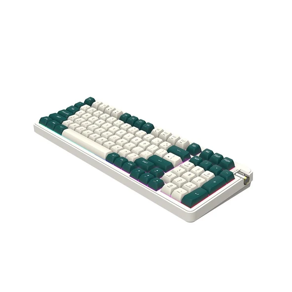 AIGO DF98 Interstellar Yellow Switch Mekanik Kablosuz Gaming Klavye (İngilizce) - 4