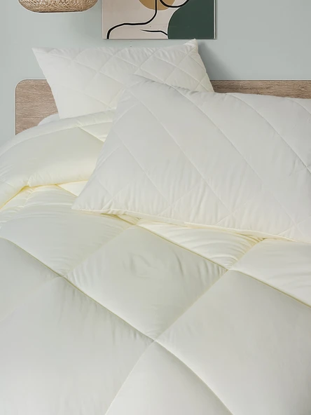 Cotton Box Softwash Çift Kişilik Yorgan Seti Ekru 180x200 Lastikli Çarşaf - 2