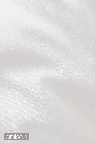 Lastiksiz Düz Beyaz Saten Çarşaf Tek/Çift Kişilik Ev Ve Otel Çarşafı,83 Tel - 6