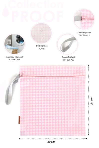 Proof Kirli Temiz Çantasi  Dama Pudra - Resim 4