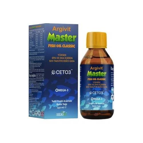 Argivit Master Fish Oil Epa ve Dha İçeren Balık Yağı 150 ml ürün görseli