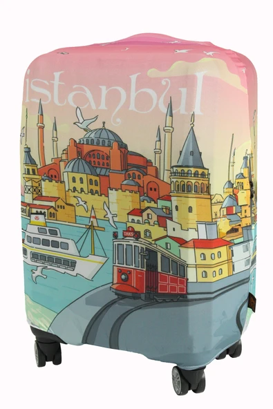 (My#115 İstanbul 1) VALİZ İÇİN KILIF - 8