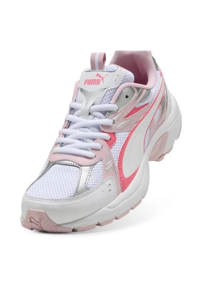 Puma Milenio Tech 392322 14 Kadın Yürüyüş ve Koşu Ayakkabısı Beyaz Pembe 36-40 - Resim 6