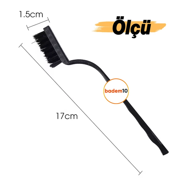 3'lü Set Tel Fırça Seti Mutfak Temizlik Plastik Çok Amaçlı Temizleme Fırçası Kir Pas Kireç Izgara - 3