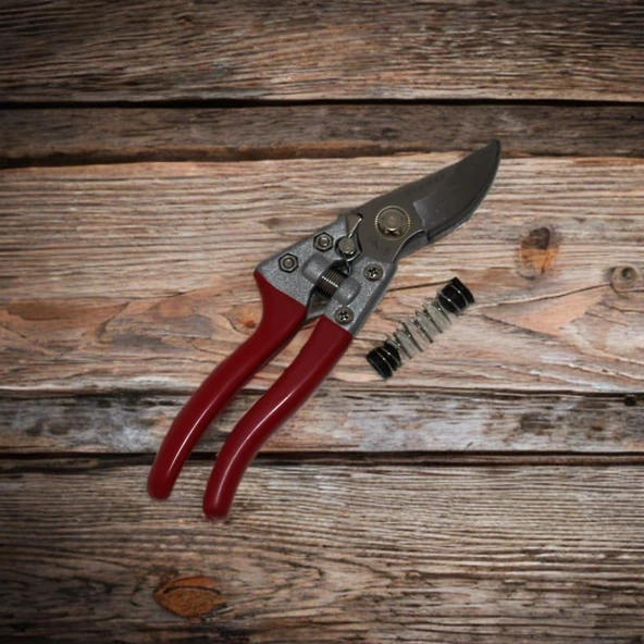 Tüm Ağaç Meyve Bahçe Bitki Çiçek Budama Makası Yedek Yaylı Paslanmaz Çelik Ağız Bağ Makası - Resim 2