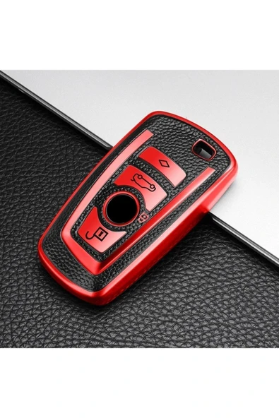 YıldızTuning Bmw F10 F20 F30 F32 F22 X5 X3 X1 Anahtar Kılıfı Lüx Kırmızı Renk