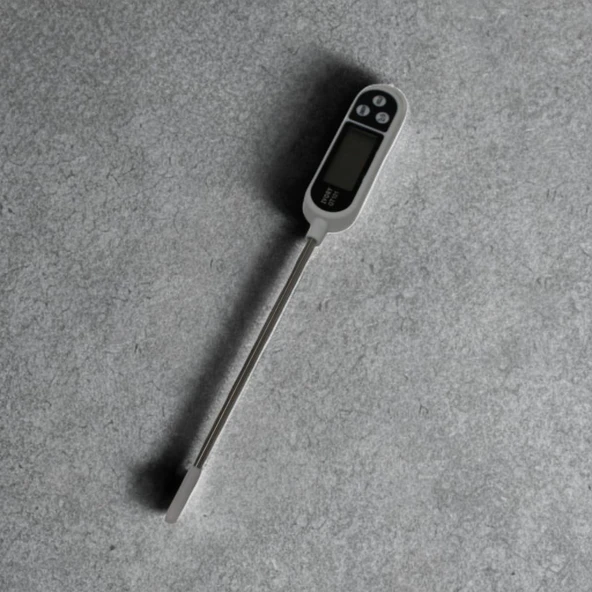 24 cm Uzun Problu Dijital Gıda Termometre Kalem Tip Mutfak Yemek Sıcaklık Ölçme Cihazı Süt Mama Çorba Termometresi - 3