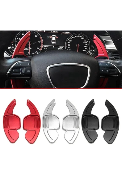 YıldızTuning Audi A3 F1 Vites Kulakçık Paddle Shift 2012-2016 Kırmızı