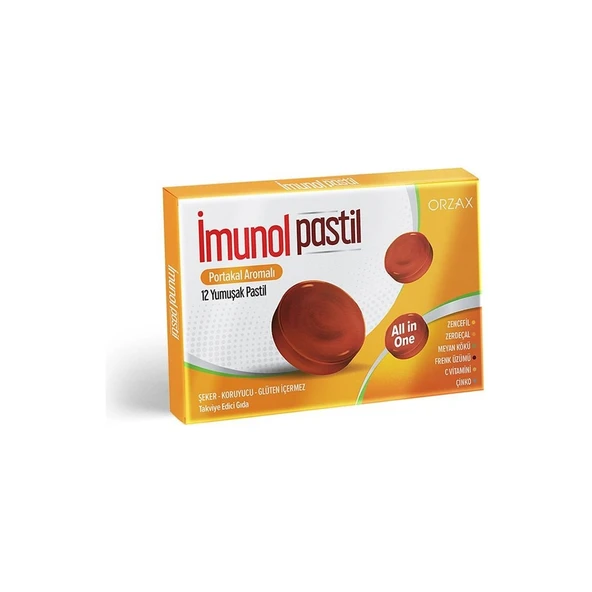 İmunol Portakal Aromalı 12 Pastil ürün görseli