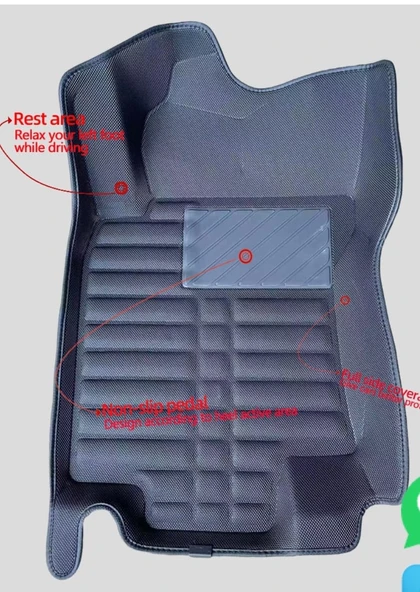 Nissan Qasqai 2018 Model Araca Özel 5D Paspas - Resim 7