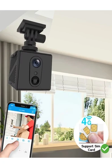 O-Kam 3036 4G Mini Akıllı Kamera Sesli Gece Görüş İnsan Algılama Dahili Batarya - 5