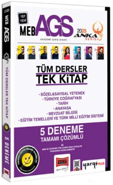 Yargı 2025 MEB-AGS Tüm Dersler Tek Kitap 5 Deneme Çözümlü Anka Serisi Yargı Yayınları