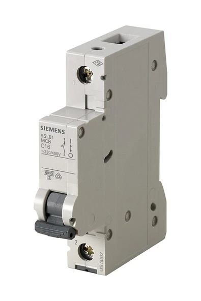 Siemens 5SL6110-6YA 1 Fazlı 10 Amper B Tipi (Çabuk Karakterli) 6kA Otomatik Sigorta