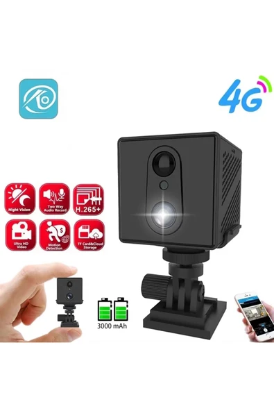 O-Kam 3036 4G Mini Akıllı Kamera Sesli Gece Görüş İnsan Algılama Dahili Batarya - 2