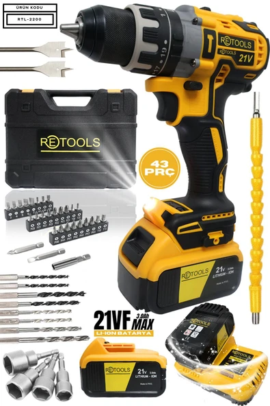 13 MM VİDALAMA SARI 10 PİLLİ