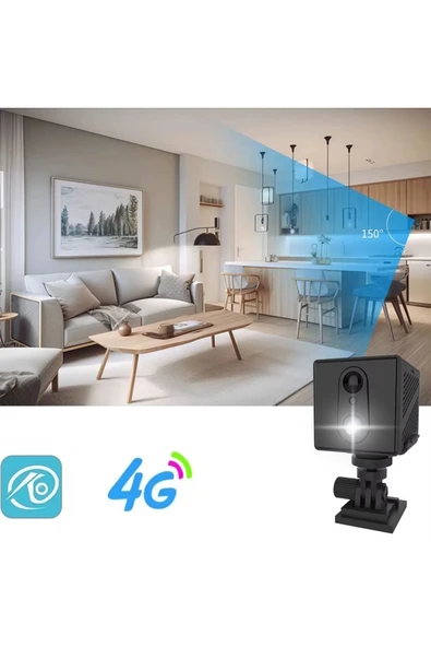O-Kam 3036 4G Mini Akıllı Kamera Sesli Gece Görüş İnsan Algılama Dahili Batarya - 4