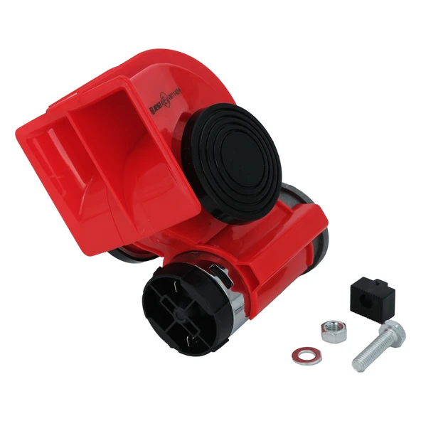 Ferrari Korna Kırmızı 12v Kompresörlü 2 Tonlu F1 Korna - 3