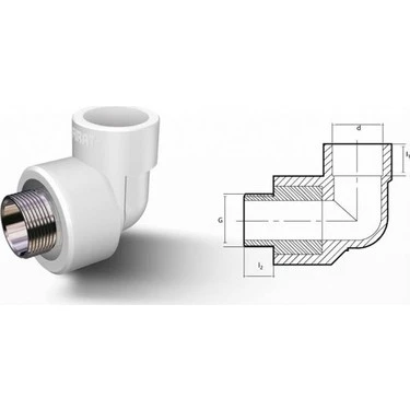 Fırat Dış Dişli Dirsek 20-3/4″mm