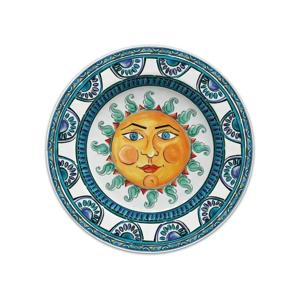 Baci Milano Sicily Melamin Tatlı Tabağı Çok Renkli ürün görseli