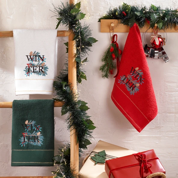 Schafer Home Christmas Kurulama Bezi 40x60 Cm-Kırmızı