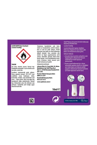 Banyo Hava Tazeleyici Yedek Lavanta Ferahlığı 10 ml - 3