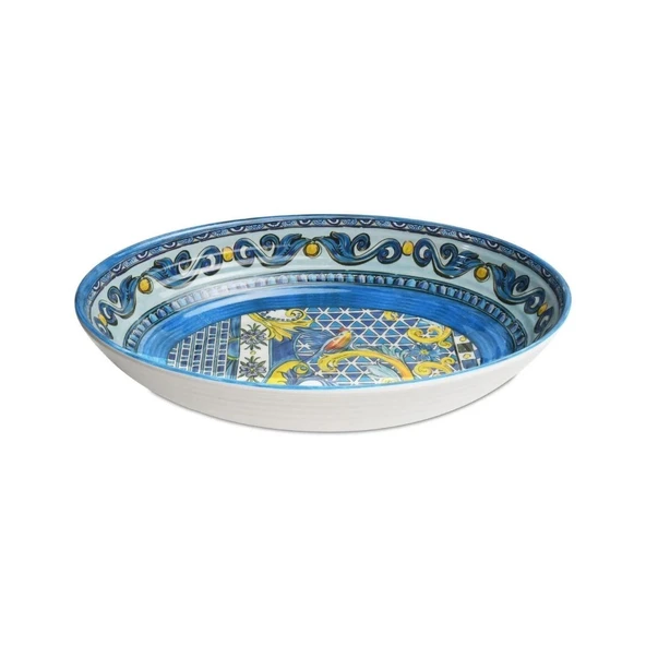 Baci Milano Sicily Melamin Bowl Kase 33,5x23,8  Çok Renkli ürün görseli