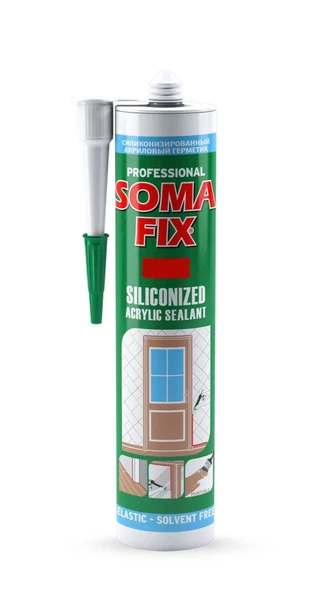 Somafix S124 Akrilik Silikonize Mastik Gri 310ML