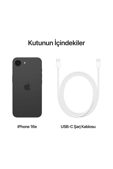 Apple iPhone 16E 128GB Siyah (Apple Türkiye Garantili) - Resim 5