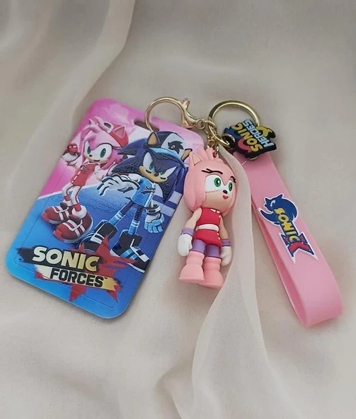 Anahtarlık Sonic Silikon Kartlık Kartvizitlik Çanta Süsü Karakter Figür Oyuncak Aksesuar - 2
