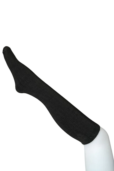 Kadın Uzun Diz Üstü Çorap Kışlık Termal Havlu Polarlı - 2