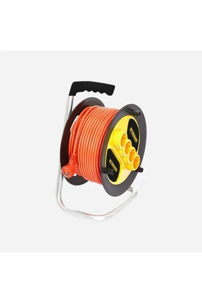 Rtrmax REM31520 4'lü 20 m Makaralı Uzatma Kablosu