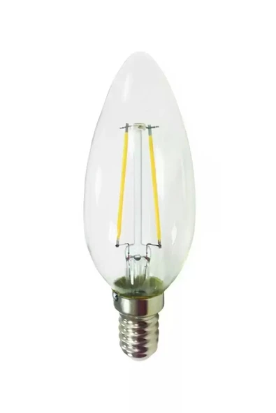 Global K2 KES499 4W E14 6500K Beyaz Led Flamanlı Buji Rustik Ampul