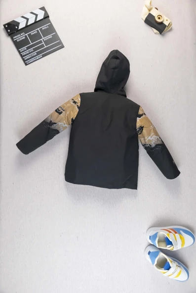 Erkek Çocuk Çift Taraflı Montlu ve Kot Pantolonlu Takım I Erkek Çocuk Bayramlık Kombini - 3