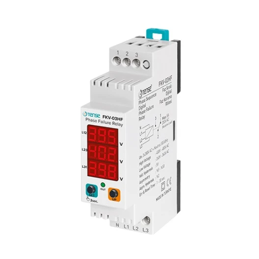 Tense FKV-03HF V-Otomat Tip Setli Dijital Faz Koruma Rölesi