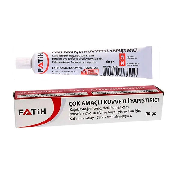 Fatih Çok Amaçlı Sıvı Yapıştırıcı 90 gr (36220) 1 Adet