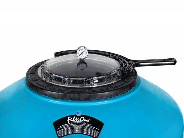 Gemaş FILTRONE LLT Plastik Havuz Kum Filtresi Vanalı  760 mm Şeffaf Geniş Kapak 22 m3/h-ToptancıyızBiz - 4