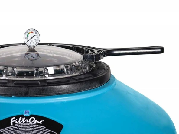 Gemaş FILTRONE LLT Plastik Havuz Kum Filtresi Vanalı  615 mm Şeffaf Geniş Kapak 15 m3/h-ToptancıyızBiz - 5