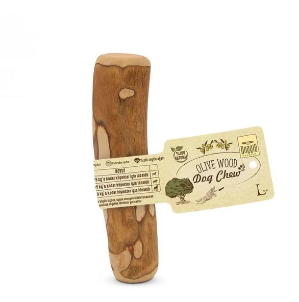 Dogige Doğal Zeytin Ağacı Köpek Çiğneme Oyuncağı Large