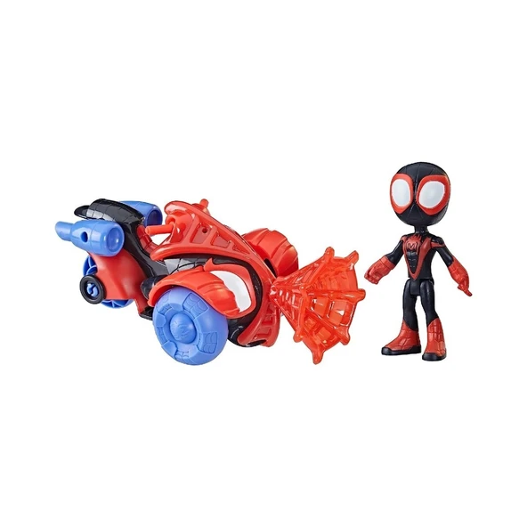 Hasbro Spidey And His Amazing Friends Araç ve Figür Miles Morales F7455 - 2
