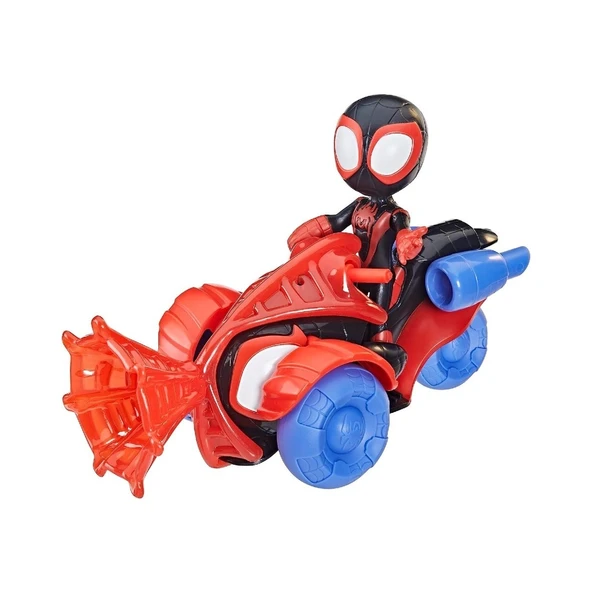 Hasbro Spidey And His Amazing Friends Araç ve Figür Miles Morales F7455 - 4