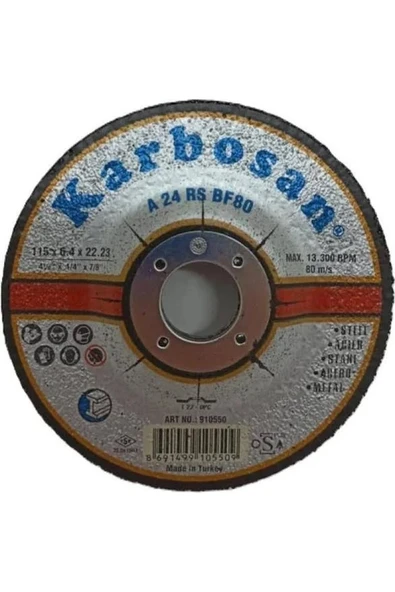Karbosan Metal Taşlama Disk 115X6.4X22.23
