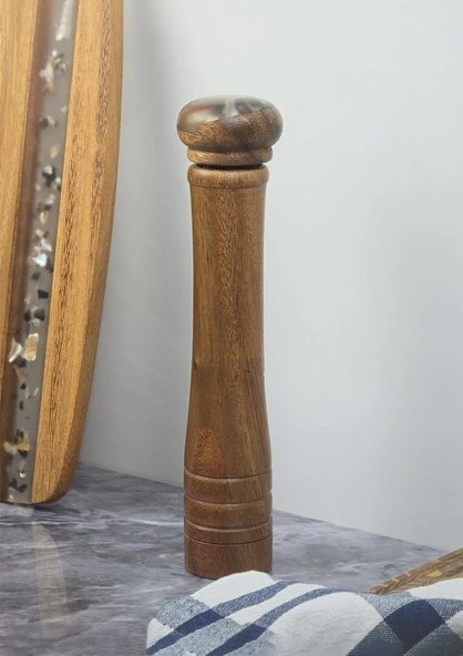 Akasya Baharat Öğütücü - Değirmenli Tuzluk - 25 CM