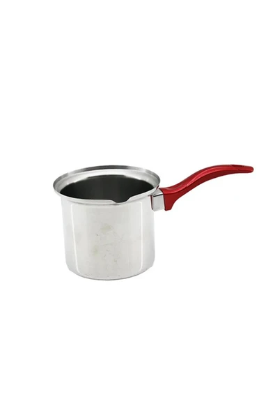 NO-4 ÇELİK CEZVE KIRMIZI KULP - 2